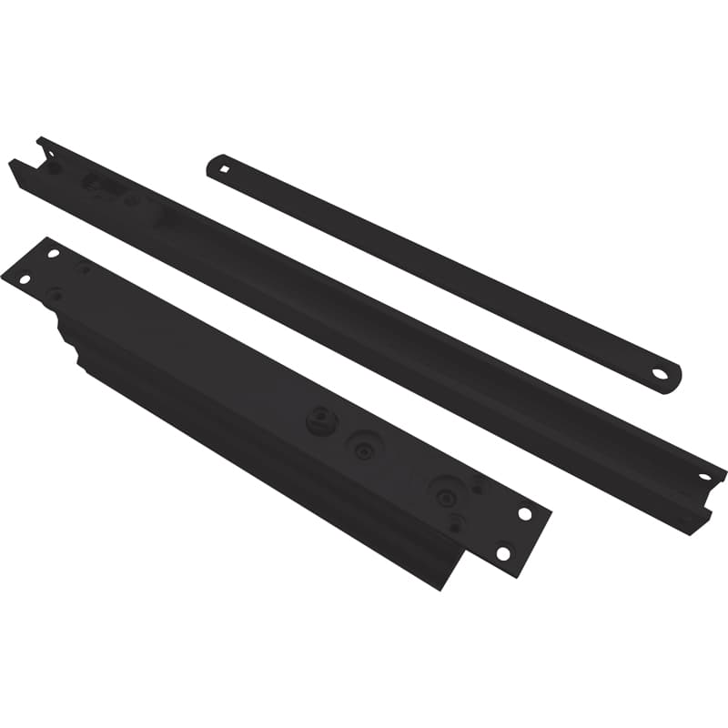 GKH02 Gizli ve Raylı Kapı Kapayıcı Mat Siyah